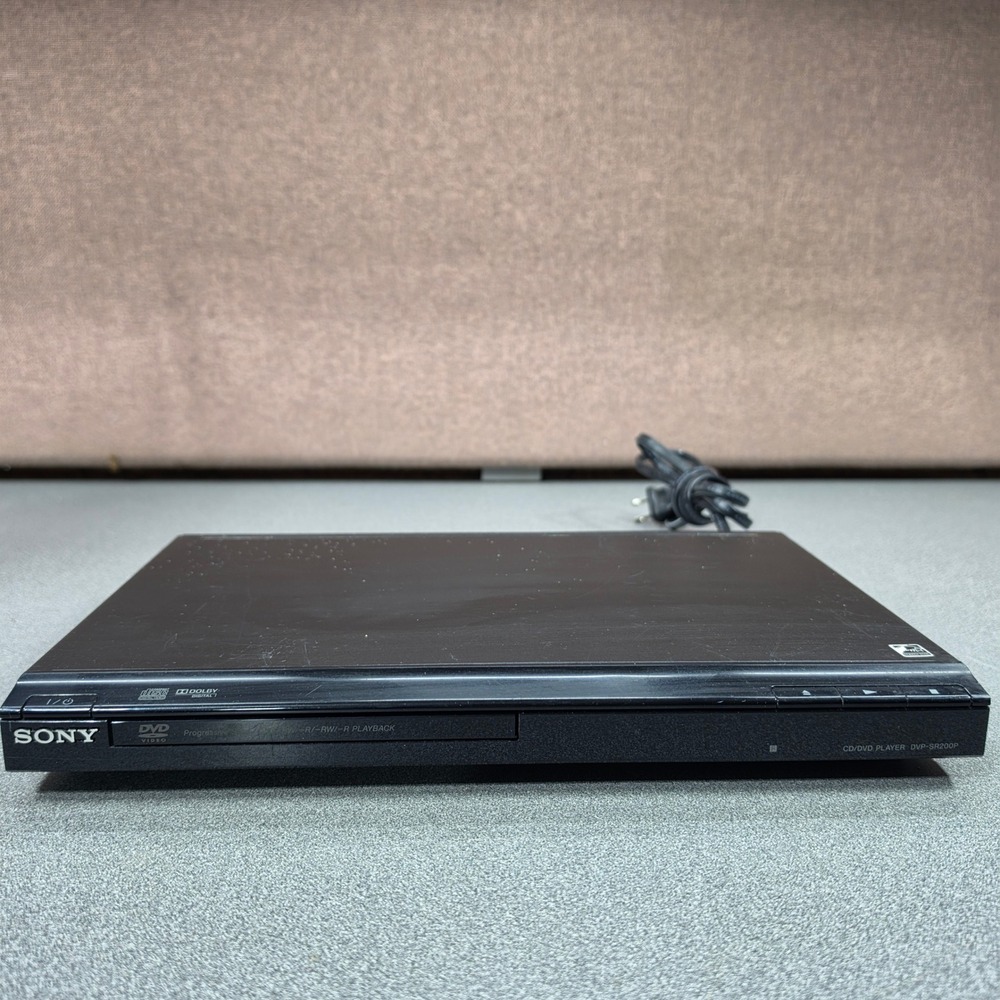 Sony DVD Blu Ray Player DVP-SR200P Black Good‎ CD DVD Playback